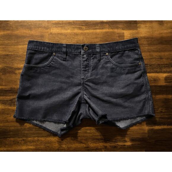 Carve Designs Women’s 6 Shorts Organic Cotton Blend Cut Offs Stretch Cord Navy - Picture 1 of 10
